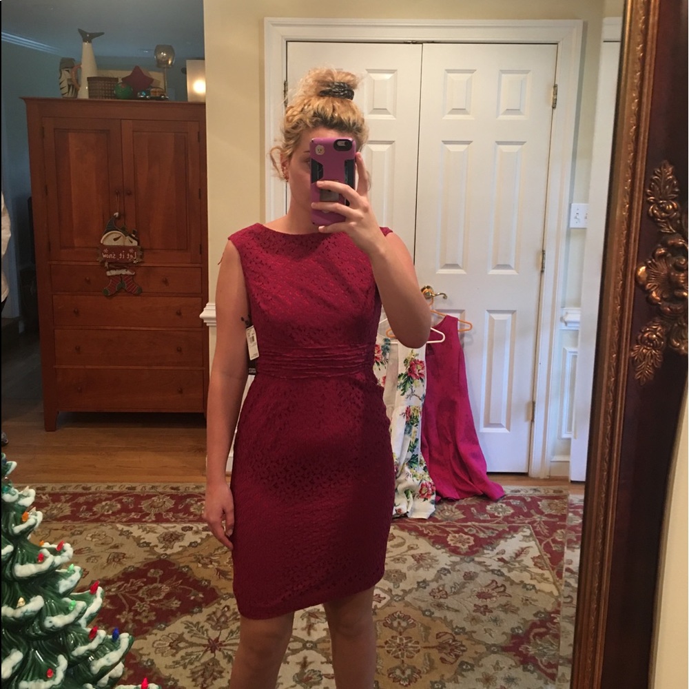 Dark red- purple dress